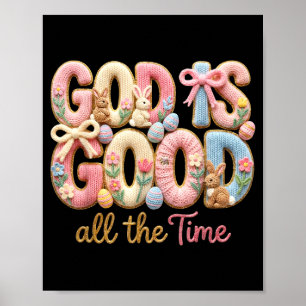 Affiche Dieu Est Bon Tout Le Temps Jésus Lapin De Pâques C