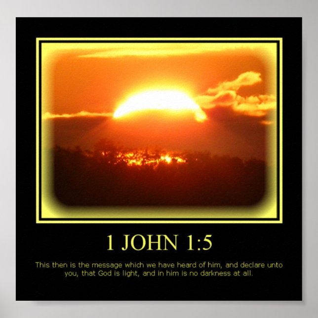 Affiche Dieu est Lumière (Devant)