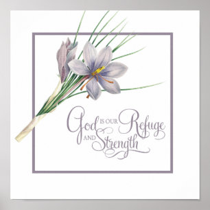 Affiche Dieu est notre Refuge et notre force