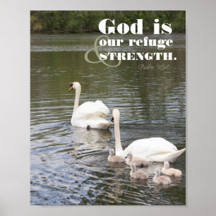 Affiche Dieu est notre Refuge Swan Photographie