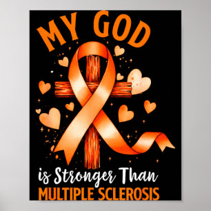 Affiche Dieu est plus fort que la croix de sclérose en pla