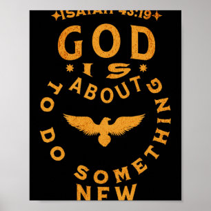 Affiche Dieu est sur le point de faire quelque chose de no