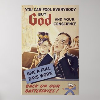 Affiche Dieu et votre conscience
