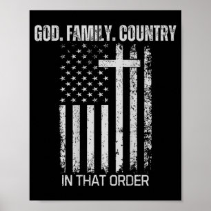 Affiche Dieu Famille Pays Dans Cet Ordre (au dos)