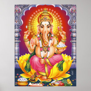 Affiche Dieu Ganesha