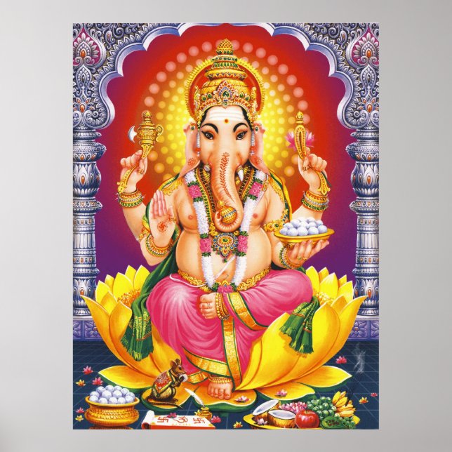Affiche Dieu Ganesha (Devant)