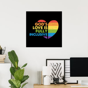 Affiche Dieu Gay Chrétien Lgbt