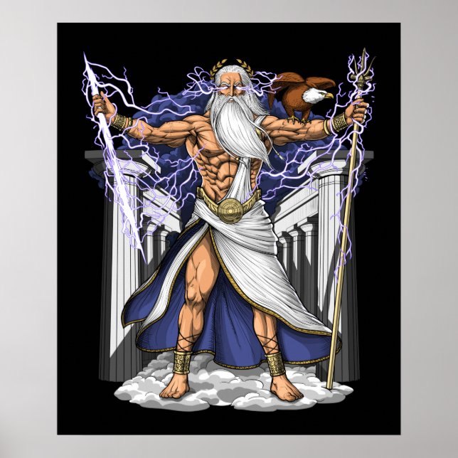 Affiche Dieu grec Zeus (Devant)
