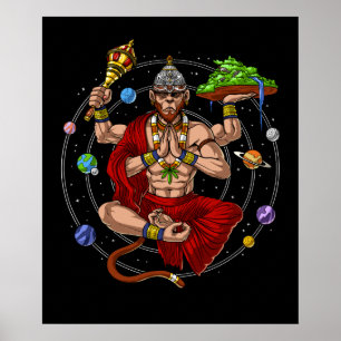 Affiche Dieu hindou Hanuman
