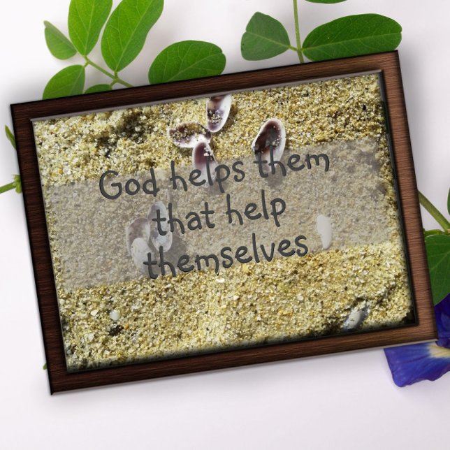 Affiche Dieu les aide à la sagesse en disant (Créateur téléchargé)