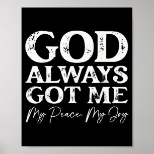 Affiche Dieu m'a toujours Christian Faith Citation Inspira
