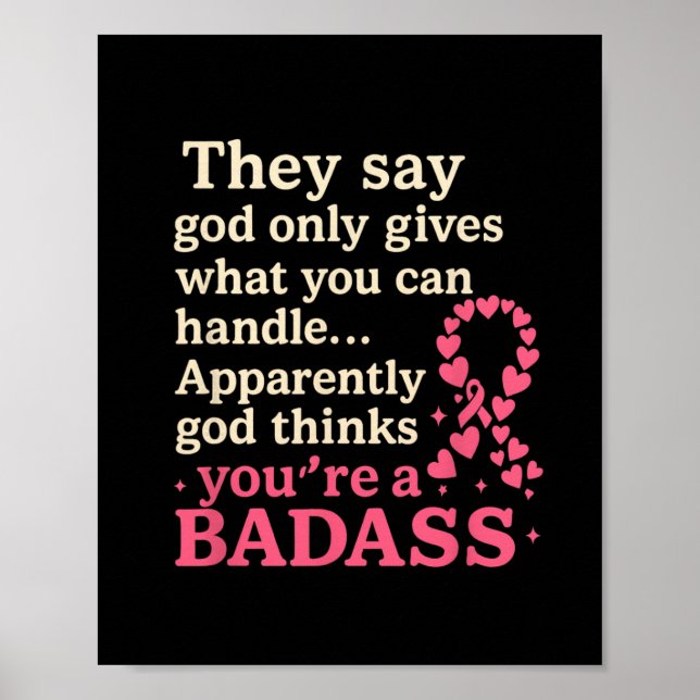 Affiche Dieu Ne Donne Que Ce Que Vous Pouvez Manipuler Fun (Devant)