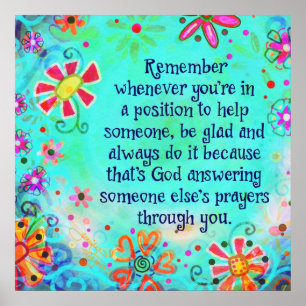 Affiche Dieu Répond Aux Prières Par Vous