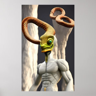 Affiche Dieu serpent infini