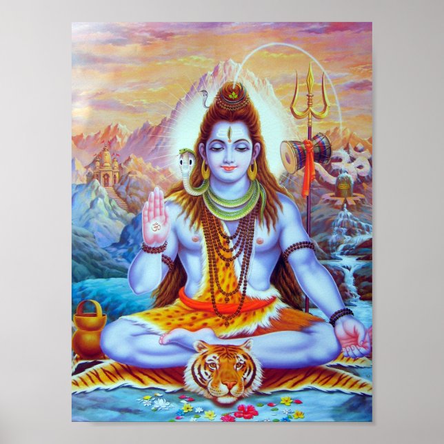Affiche Dieu Shiva Religion hindoue (Devant)
