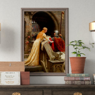 Affiche Dieu Speed Edmund Leighton Art Médiéval