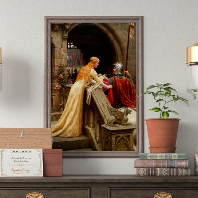 Affiche Dieu Speed Edmund Leighton Art Médiéval (Créateur téléchargé)