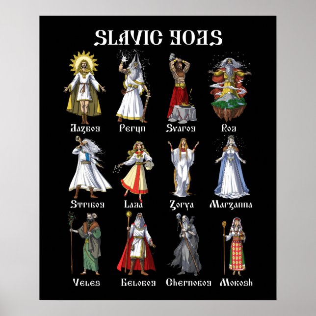 Affiche Dieux de mythologie slave (Devant)