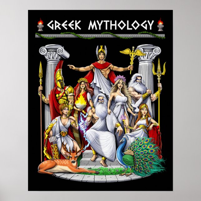 Affiche Dieux mythologiques grecs (Devant)