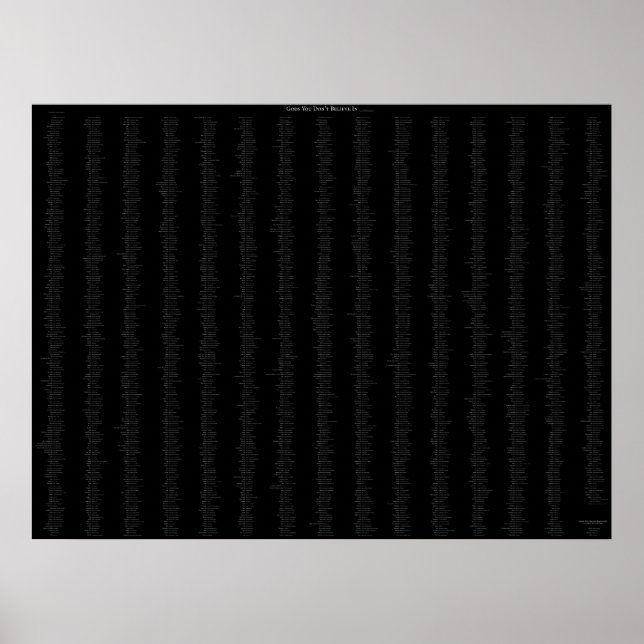 Affiche Dieux vous ne croyez pas en (Devant)