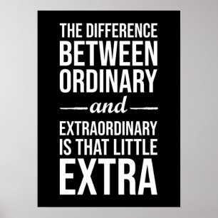 Affiche Difference Between Ordinary and Extraordinary