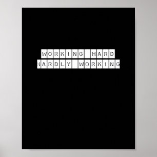 Affiche Difficile à travailler - Vibes de travail