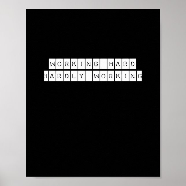 Affiche Difficile à travailler - Vibes de travail (Devant)