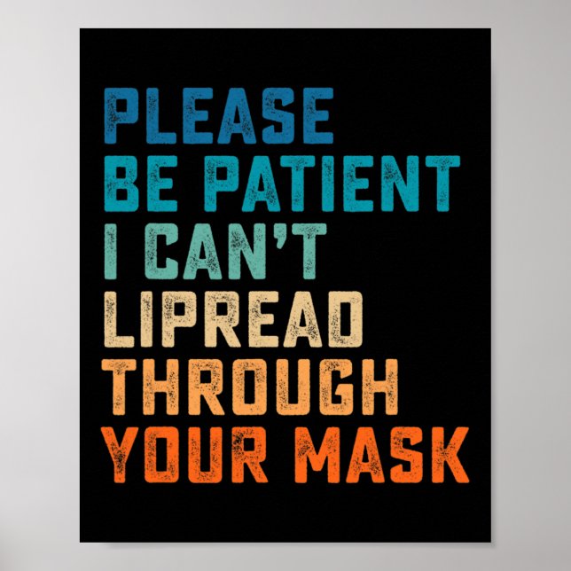 Affiche Difficile d'oreille ASL Signal Auditif Handicapé S (Devant)