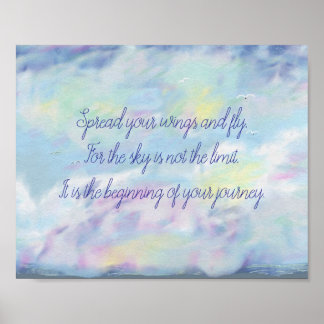 Affiche Diffuser vos ailes et l'affiche de vol