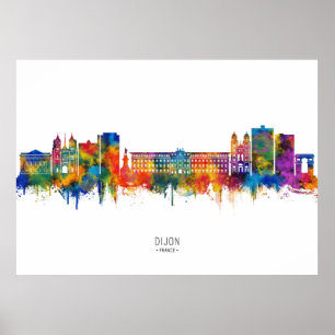 Affiche Dijon France Horizon