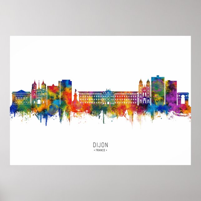 Affiche Dijon France Horizon (Devant)