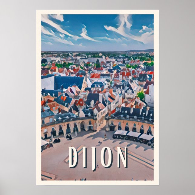 Affiche Dijon Photo Vintage (Devant)