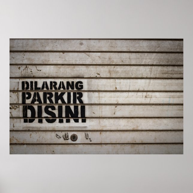 Affiche Dilarang parkir disini (Devant)
