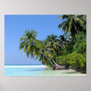 Affiche d'île des Maldives - de l'Athuruga