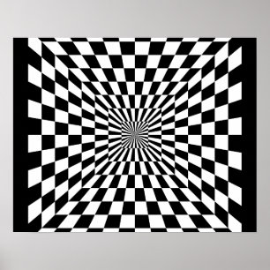 Affiche d'illusion optique
