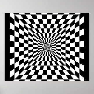 Affiche d'illusion optique
