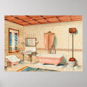 Affiche d'illustration de conception d'intérieur v