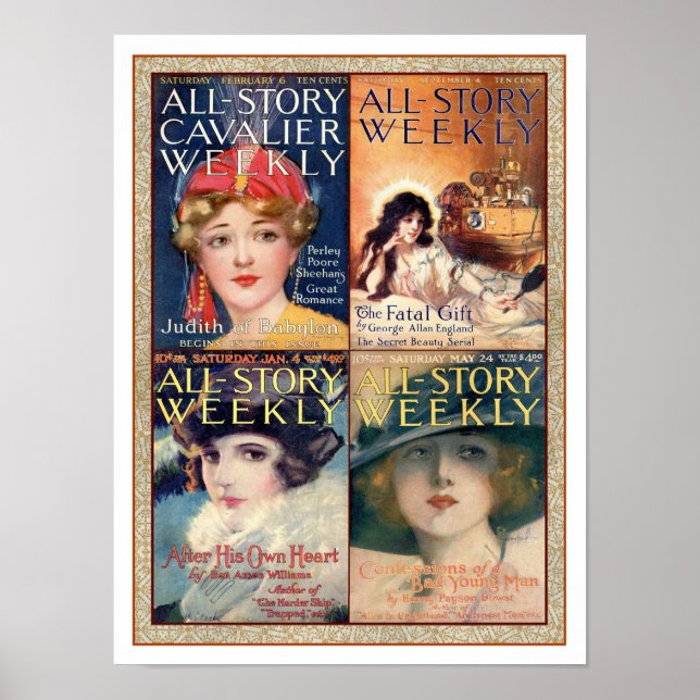 AFFICHE D'ILLUSTRATION DE COUVERTURE DE MAGAZINE V (Devant)