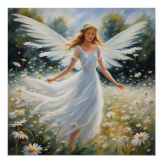 Affiche d'illustration de fée surréelle