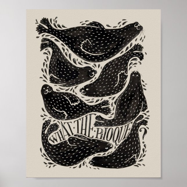 Affiche d'illustration de jeu de mots drôle sur le (Devant)