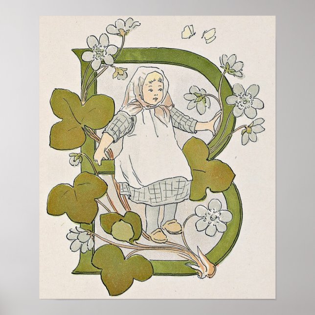 Affiche d'illustration vintage par Ottilia Adelbor (Devant)