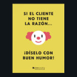 Affiche Dilo con humor con descuento<br><div class="desc">Un póster divertido y un buen cosejo :)</div>