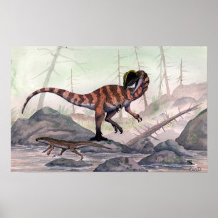 Affiche Dilophosaurus Print