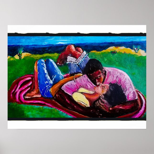 Affiche Dimanche à la plage (Devant)