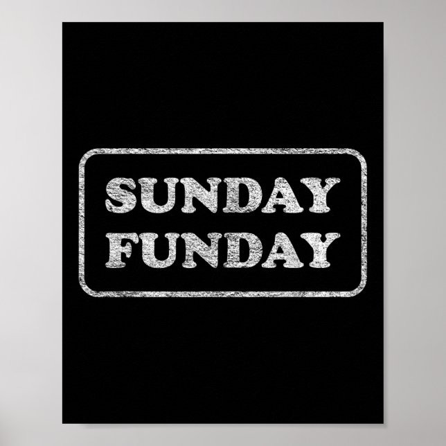 Affiche Dimanche Fun Brunch Football Sports BBQ  (Devant)