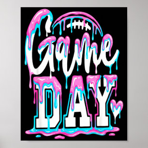Affiche Dimanche Match de Football Américain Jour de Fête 