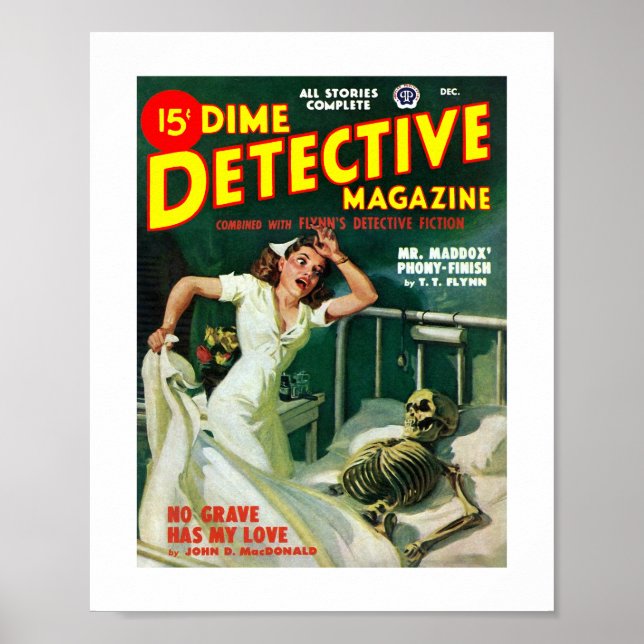 Affiche Dime Detective Magazine (déc. 1948) (Devant)