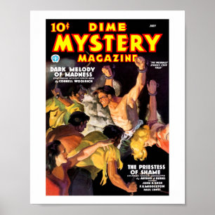 Affiche Dime Mystery Magazine (juillet 1935)