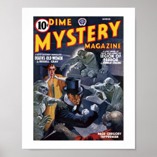 Affiche Dime Mystery Magazine (mars 1941)