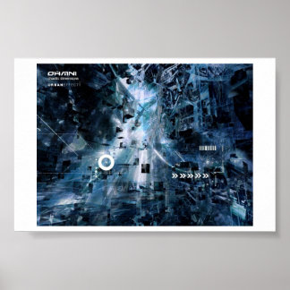 Affiche dimension cyberfunk-chaotique effet urbanistique
